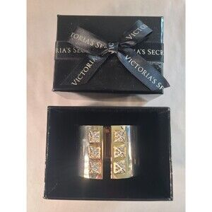 NEW Angel Gold Cuff  by Victoria's Secret w/ Rhinestones Box Included